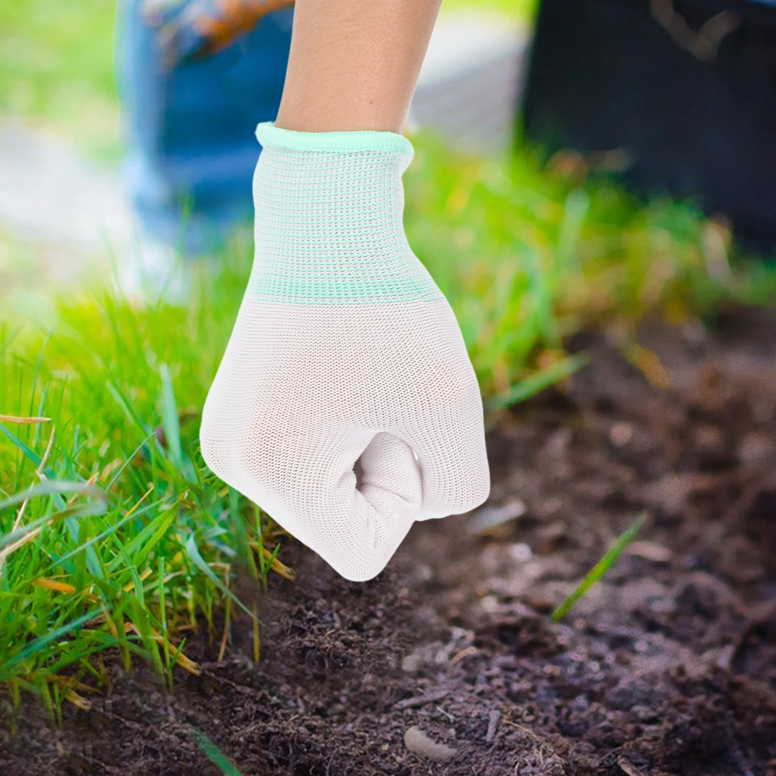 

12 Pairs Anti-static Gloves Durable Comfortable Gardening Safety Protective Breathable Work Gloves Heavy Duty Home Use