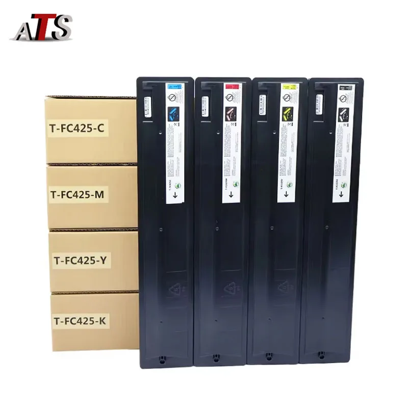 4PCS T-FC425 Toner Cartridge for Toshiba E-Studio 2020 2520 2525 3025 4525AC Compatiable Color TFC425 Toner