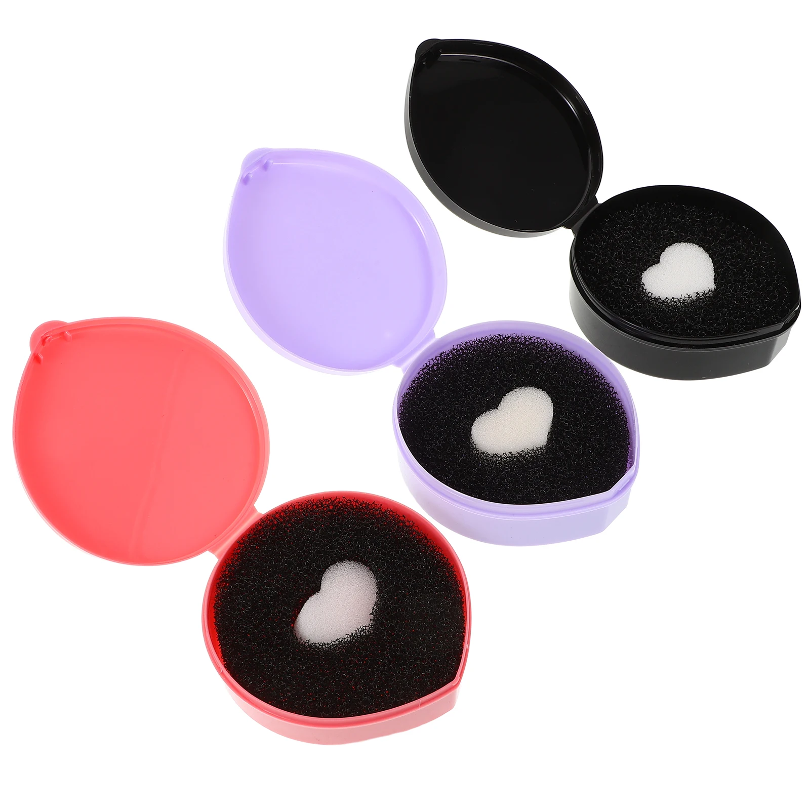 

3pcs Makeup Box Sponge Tools Dry Cleaner Case Wet Makeup Brush Cleaning Sponge Cleaner Foundation Brush Case