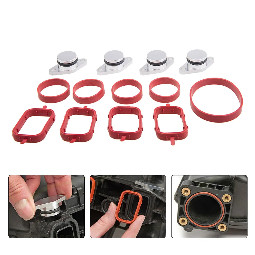 4*22mm / 4* 33mm Swirl Blanks Flaps Repair Delete Kit for BMW E87 E46 E90/91/92 E39 E60/61 E38 E65 E83 E53 E70 M47 M57 ect.