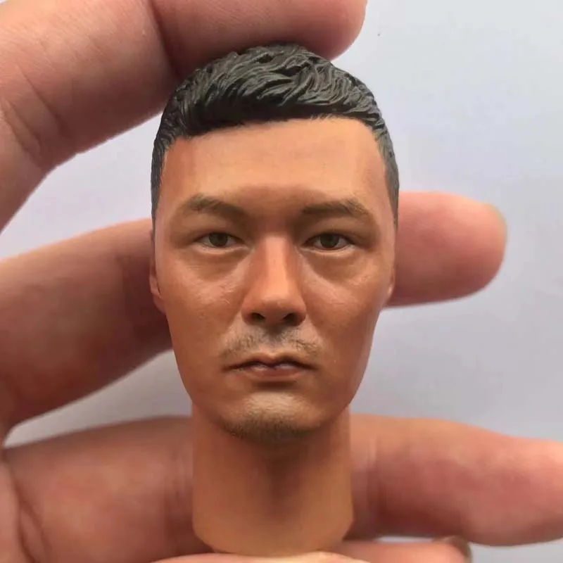 

1/6 Scale ShawnYue Head Sculpt Invisible Target Male Soldier Asian Boy Head Carving Model for 12in Action Figure Toy