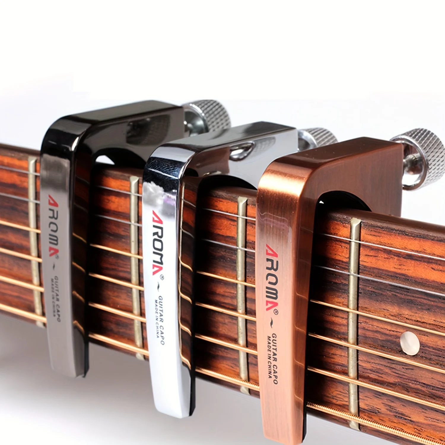 AROMA AC11 Adjustable Capo – Universal for Acoustic and Electric Guitars – The Ultimate Tool for Transposing and Changing Keys
