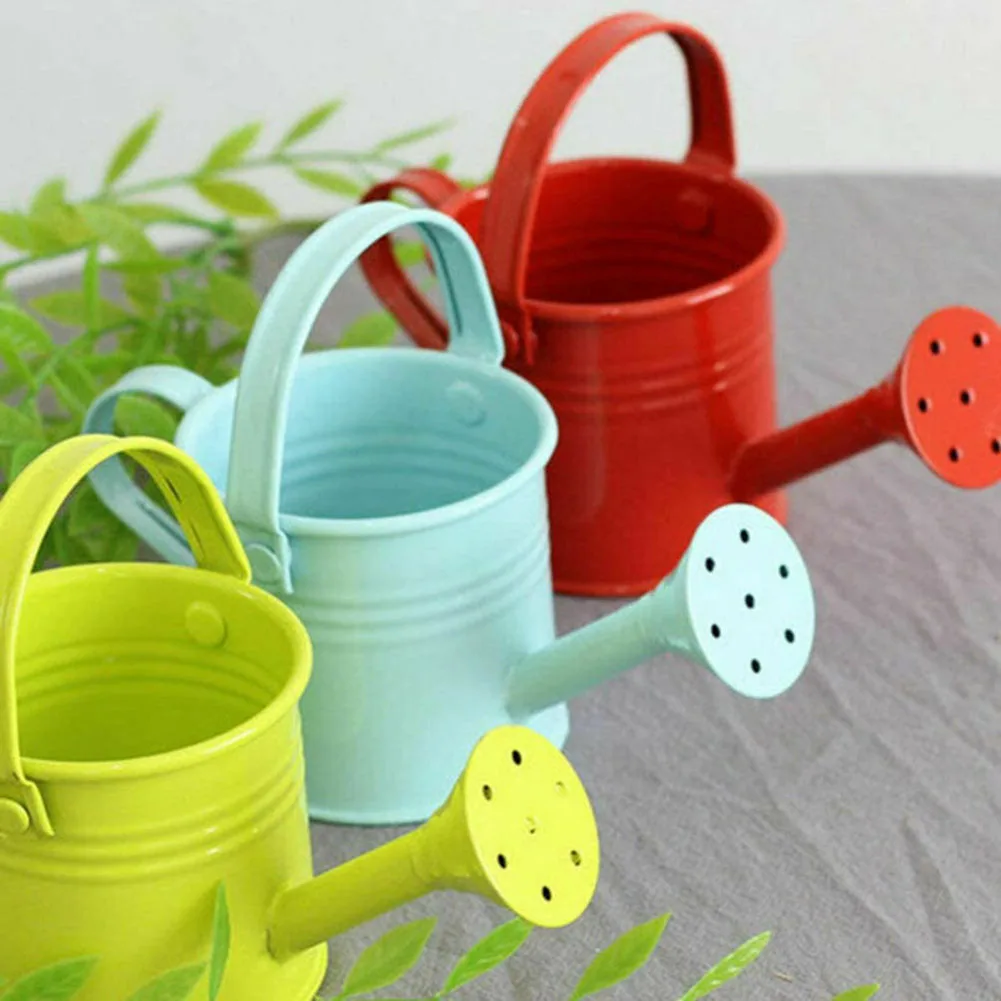 Metal Watering Can Reusable Water Spraying Pot Plant Flower Kettle Metal Watering Can Sprinkled Indoor Outdoor Garden Supplies