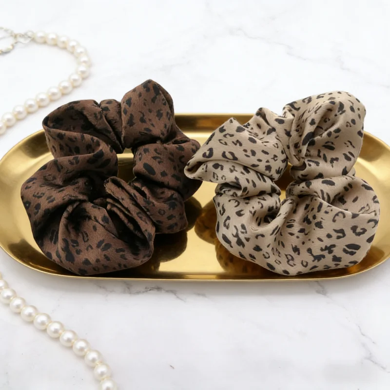 

Модные резинки для волос с леопардовым принтом, женские эластичные резинки для волос, держатель для хвоста, мягкие атласные эластичные резинки для волос, аксессуары для волос для девочек