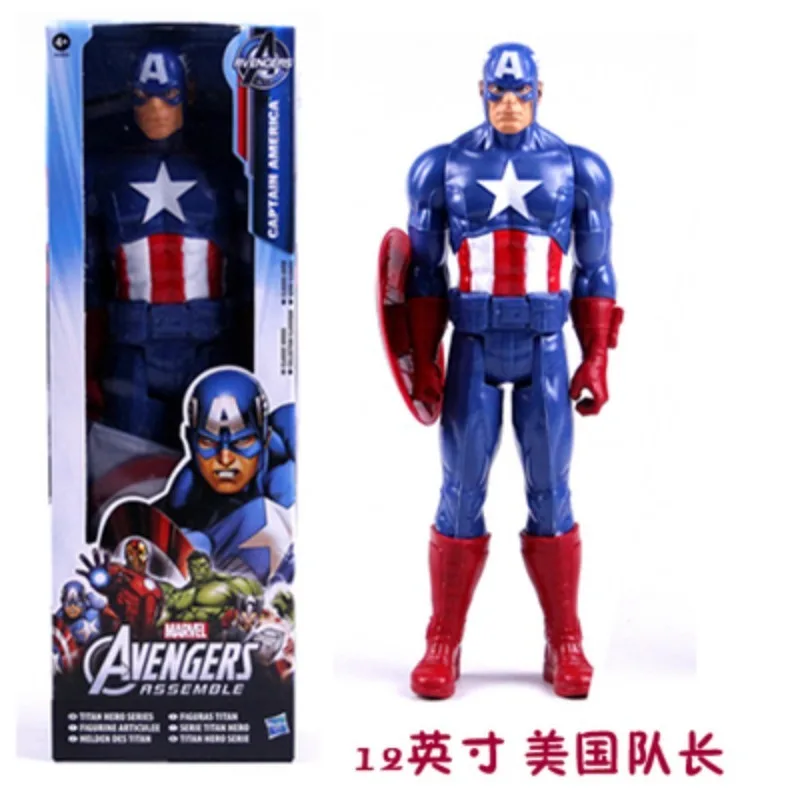 Original Hasbro The Avengers Marvel Anime Figure Thanos Captain America Iron Man Spider-Man Venom Action Figure Dolls Toys