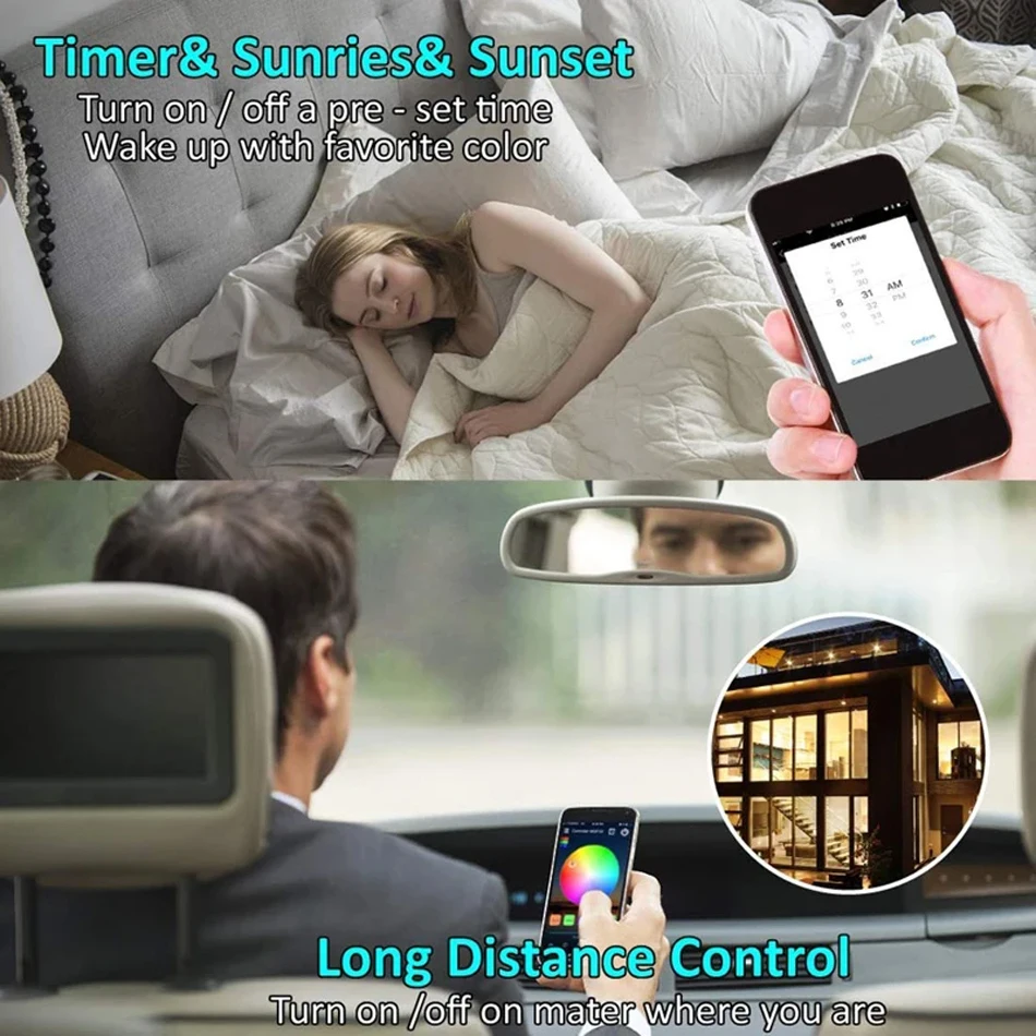 Led Controller DIM RGB RGBW LED Dimmer Controller DC5V 12V 24V HaoDeng APP Bluetooth-compatible  For 5050 2835 5630 LED tape