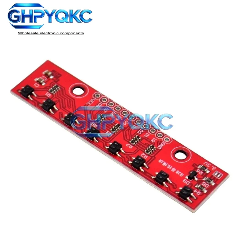 8 Channel IR Tracking Sensor Module 8 CH Infrared Line Track Trace Detect Detection Board DIY Detector for Arduino Smart Car