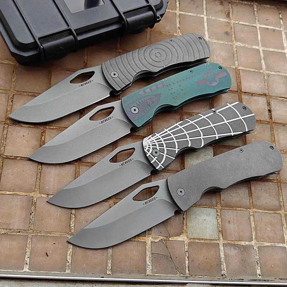 New Dixon JUFULE Titanium Handle Ceramic Bearing Pocket EDC Tool Kitchenware Fish Hike Camping 154CM Steel Outdoor Folding Knife