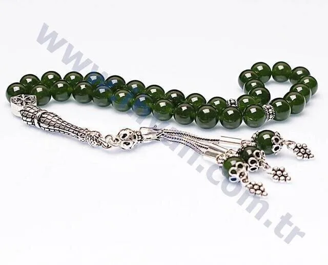 IQRAH Jade Stone Rosary (925 SETTING SILVER)