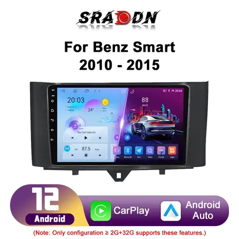 벤츠 스마트 포투 2011 2012 2013 2014 2015 안드로이드 카 라디오 자동차 멀티미디어 비디오 플레이어 내비게이션 GPS 카플레이 터치 스크린 자동 스테레오 지능형 시스템