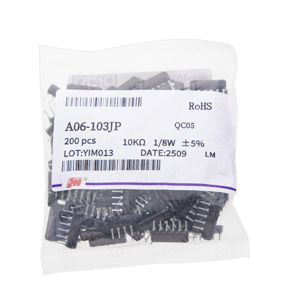 10pcs/200pcs 470R 510R 560R 1K 1.5K 2K 2.2K 3K 5PIN 6PIN 9PIN exclusion Network Resistor array DIP 220R 330R 470R 510R 560R