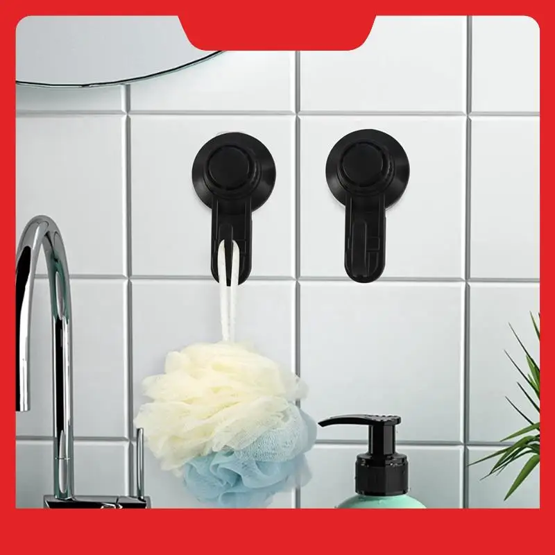 2 Pcs Suction Cup Hooks Powerful Suction Cup Bathroom Hooks,Vacuum Wall Hooks For Towel,Waterproof Shower Hooks