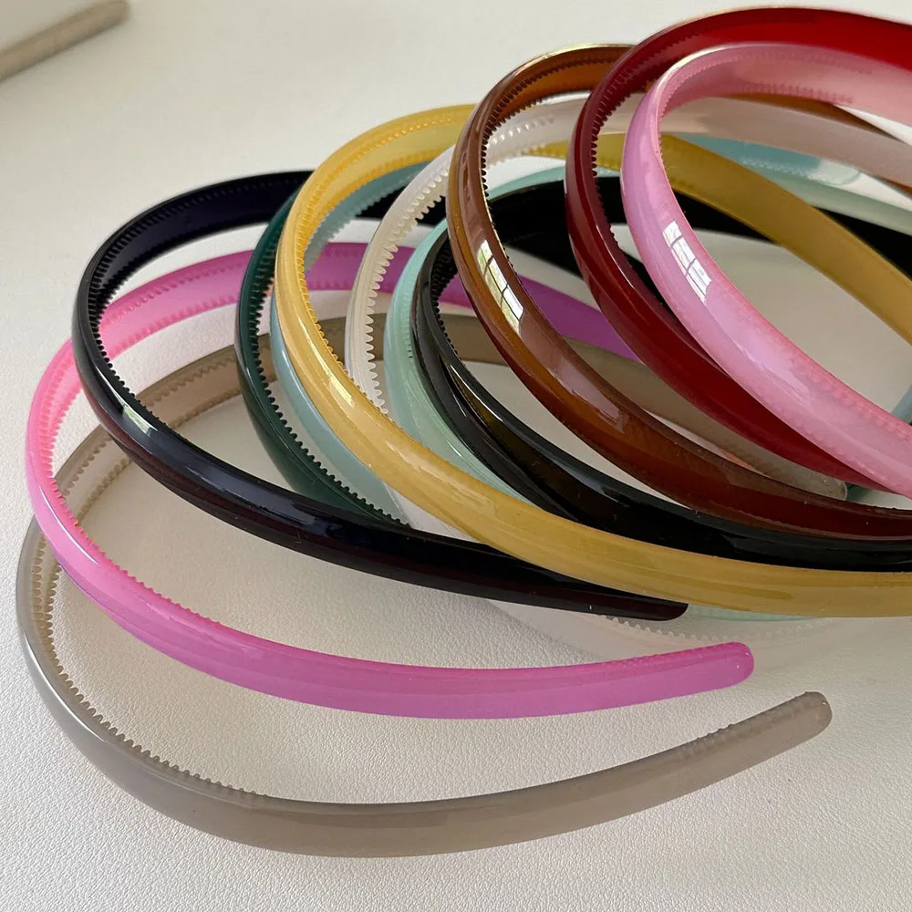 

2pc Cute Korean Colorful Solid Hairband Women Headband Girls Hoop for Daily Holiday Party Headwear Washface Hair Accessories