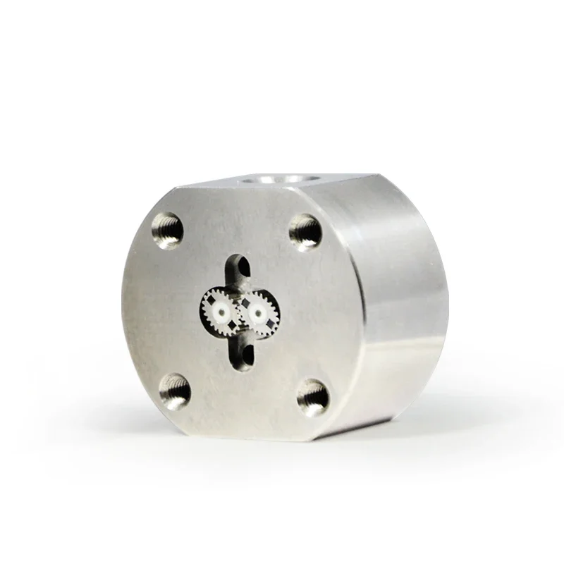 Fully Automatic Stainless Steel Mini Oval Gear Flow Meter High Accuracy OEM for Liquid Flow Measurement Lab Industrial