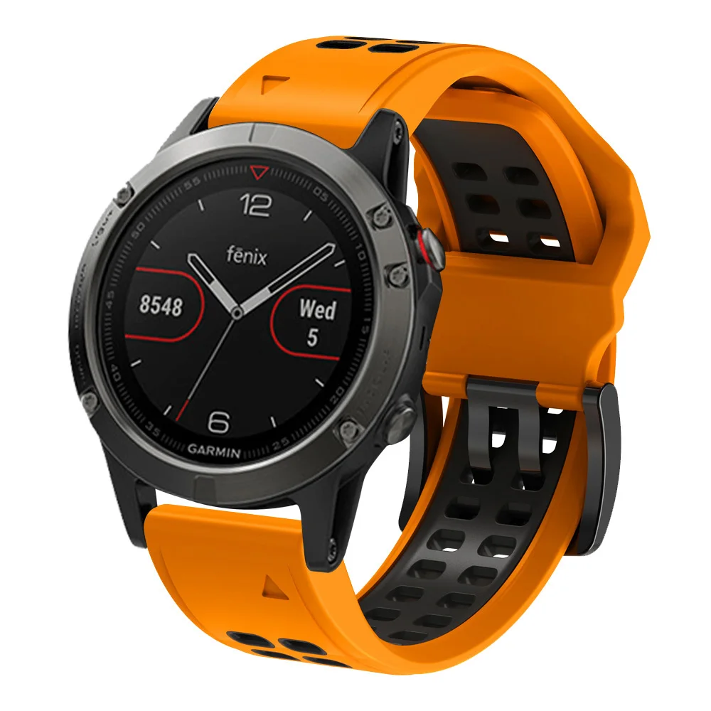 Ремешок спортивный для смарт-часов Garmin Fenix 6X 6 6S Pro 7X 7 EPIX X 5 plus, Воздухопроницаемый быстросъемный браслет, 26 22 мм