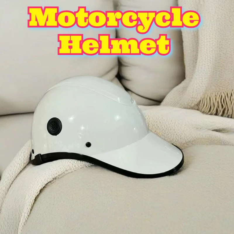 

Unisex 58cm Motorcycle Helmet Sun Protection Lightweight Half Shell Cap Electric Bike Bicycle Durable Safety Headgear Season