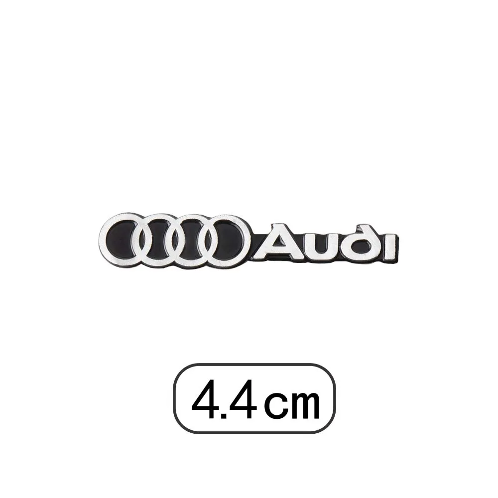 4Pcs Aluminum Car Audio Speaker Badge Stereo Emblem Sticker For Audi A1 A2 A3 A4 A5 A6 A7 A8 Q5 Q7 C8 B8 C6 Quyttro Sline RS Q2 view 6