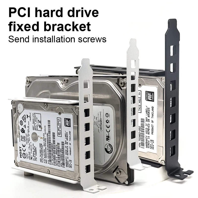 Desktop-Computer SSD HDD Festplattenschacht PCI Slot Erweiterungsregal Universal für 2,5 3,5-Zoll-Laufwerke Einfach zu installierendes Zubehör