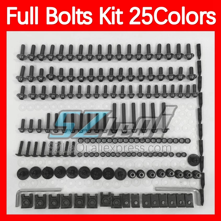 Fairing Bolts Full Screw Kit For YAMAHA YZF R6 R 6 YZFR6 YZF-R6 2008 2009 2010 2011 12 13 14 15 16 Body Bolt Screws Nuts 268ps