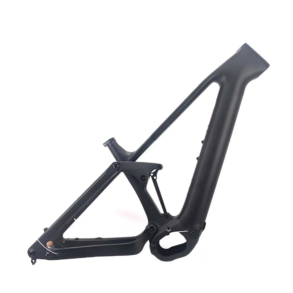 Winowsports E-MTB Bike Carbon Frame 29er Suspension Ebike frame Compatible with Bafang M820 Motor 410WH and F14 Battery