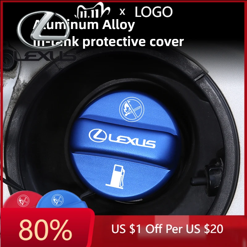 

2026 Hot Interior Stickers Lexus Car Fuel Filler Door Cover Fuel Tank Gas Caps Accessories For NX Ct200h IS250 RX350 LX570 LX600
