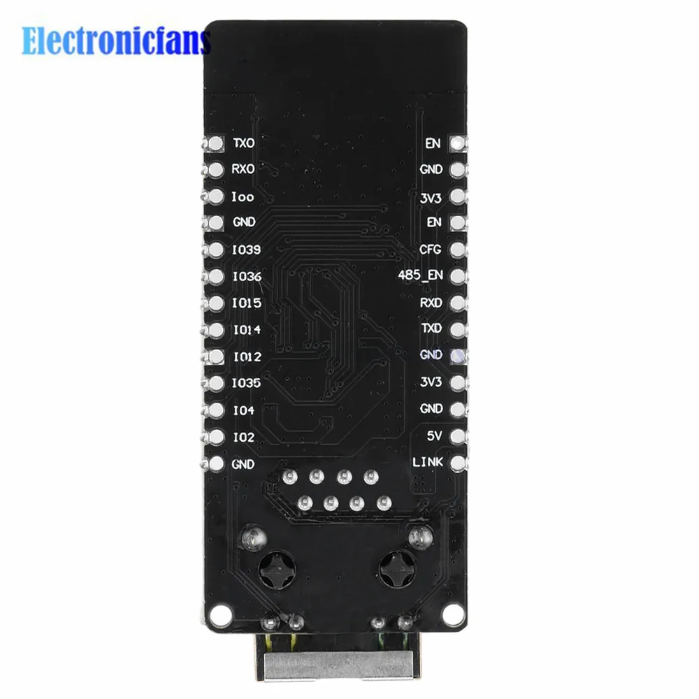 Imagem -03 - Módulo Placa de Desenvolvimento sem Fio Porta Serial Embutida para Ethernet Wi-fi bt Esp32-wroom32 Wt32-eth01