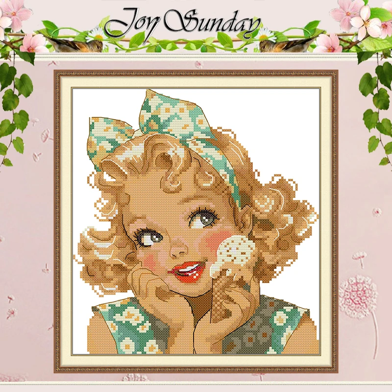 

A Cheeky Fashionista Patterns Counted Cross Stitch Set DIY 11CT 14CT 16CT HD Stamped DMC Cross-stitch Kit Embroidery Needlework