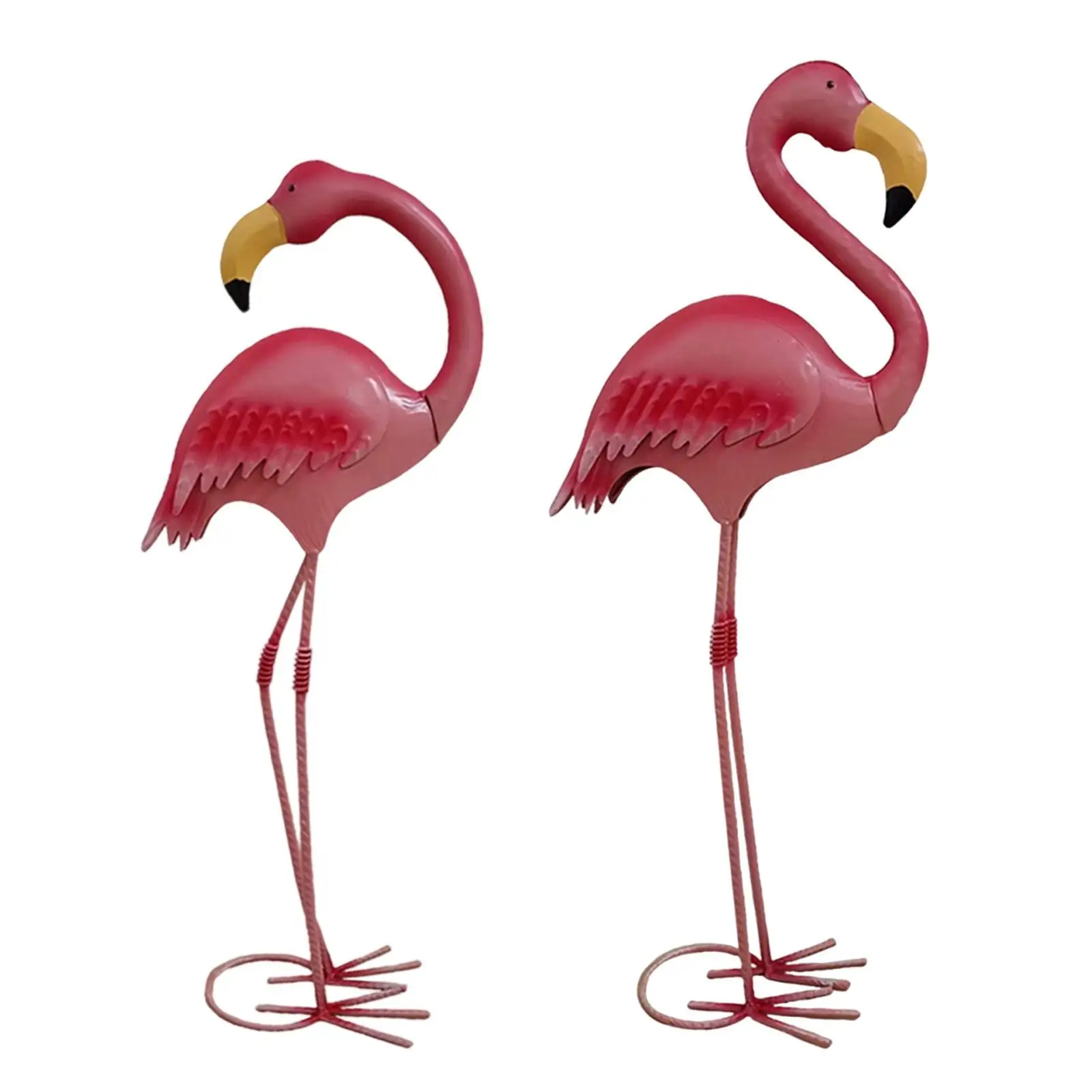 

Садовая статуя, скульптура фламинго, универсальная фигурка животного, пейзажный орнамент, металлическое искусство двора для патио, двора, крыльца, лужайки, сада