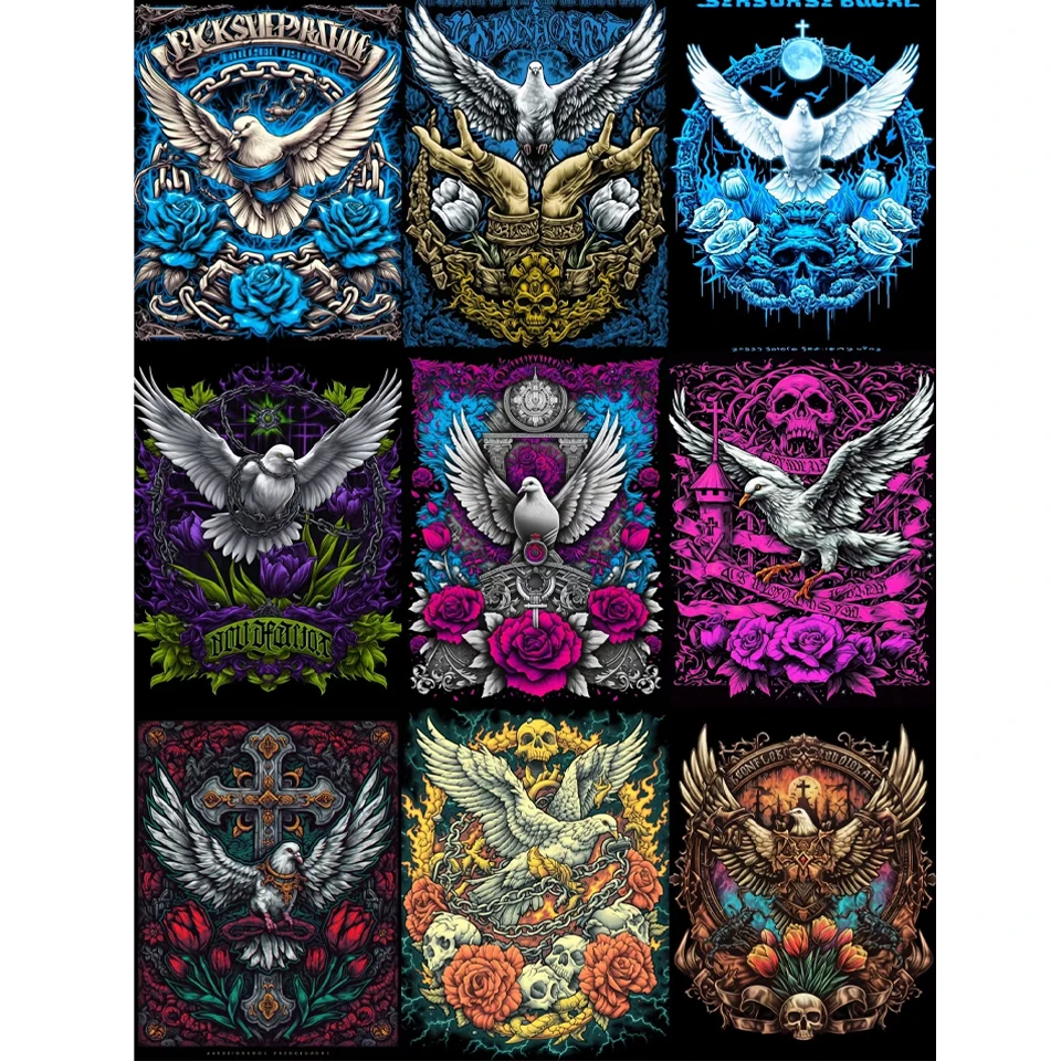 

5DDIY Diamond Art Painting Peace Dove DIY Diamond Embroidery Mosaic Landscape Flower and Bird Rhinestone Home Decoration