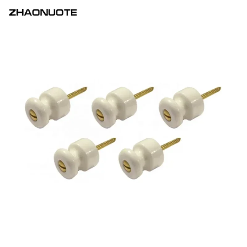 

50pcs High Frequency Ceramic Insulator Wall Terminal Insulator Electrical Wire Connector