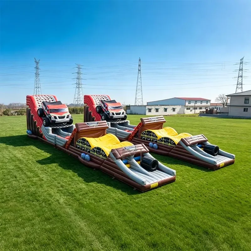 Giant Commercial Bounce House Adult Game Obstacle Course Kids Sports Activities Inflatable Obstacle Course Inflatable for