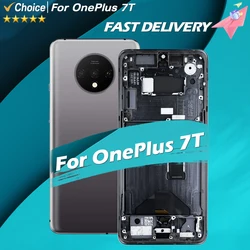 Super OLED LCD For Oneplus 7T LCD DisplayTouch Screen Digitizer Assembly With Frame LCD Screen For One Plus 7T 1+7T screen