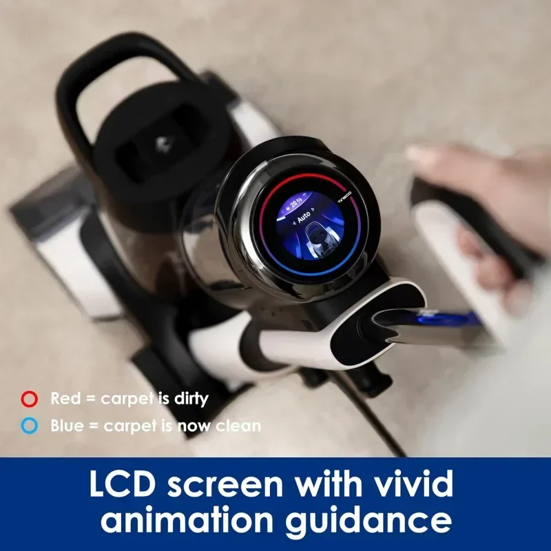 QWTTinecoes CARPET ONE PRO Smart Carpet Cleaner Machine,Upholstery Spot Cleaner with LCD Display,Carpet Shampooer Heated Wash