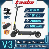 EU Stock Kaabo Mantis 10 V3 Version Upgrade NFC Display IPX5 WaterProof Electric Scooter 85km Range 60km/h Speed Kickscooter