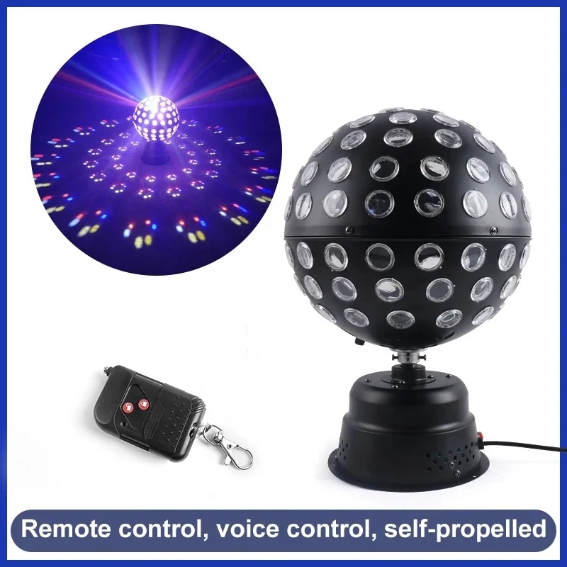 forFactory Price 50w Stage Ktv Disco Rotate Moving Head  Strobe Led Crystal Magic Ball Laser Light For Home