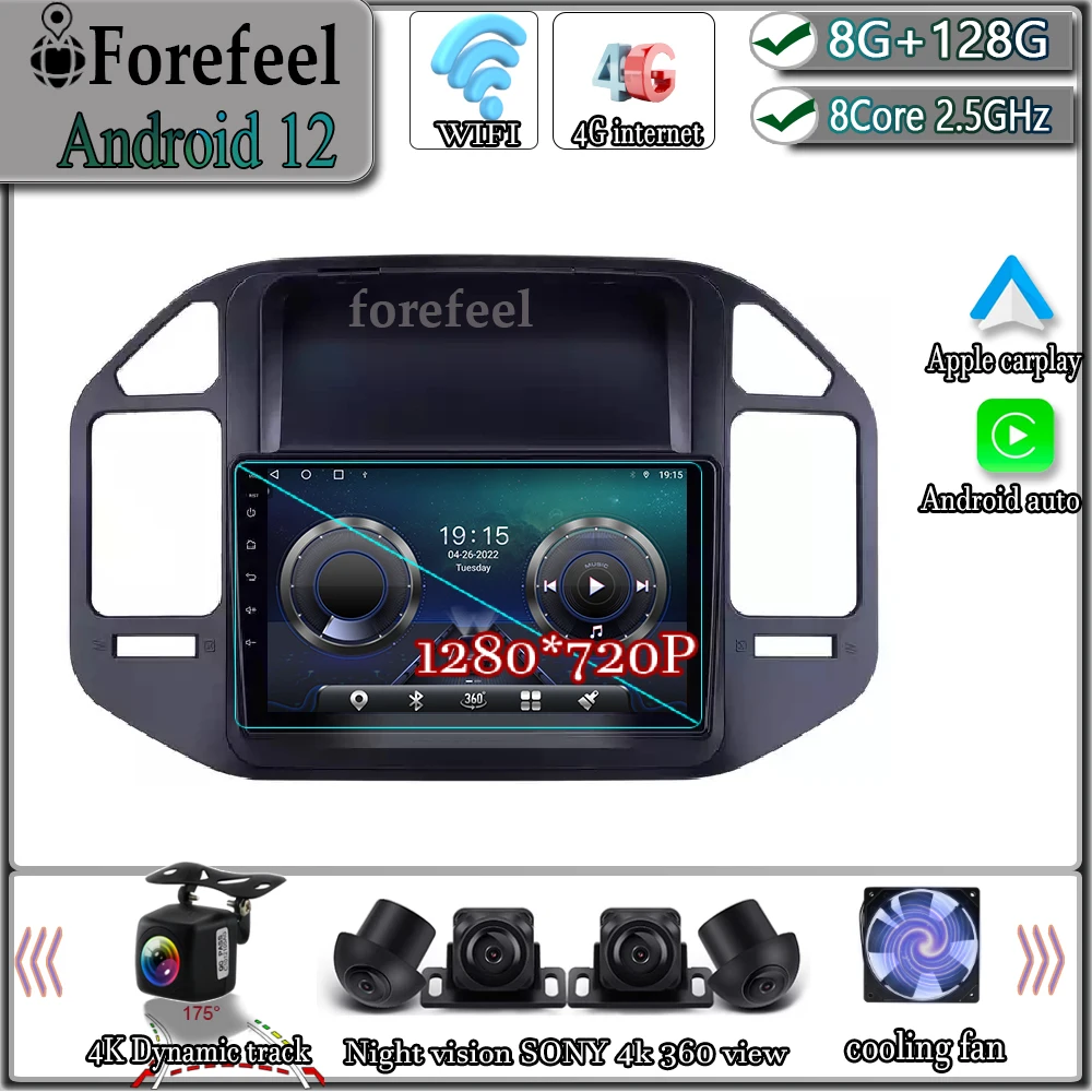 

Android 12 For Mitsubishi Pajero V73 2004-2001 Multimedia Navigation GPS Video Autoradio Player Car Stereo Carplay Monitor Radio