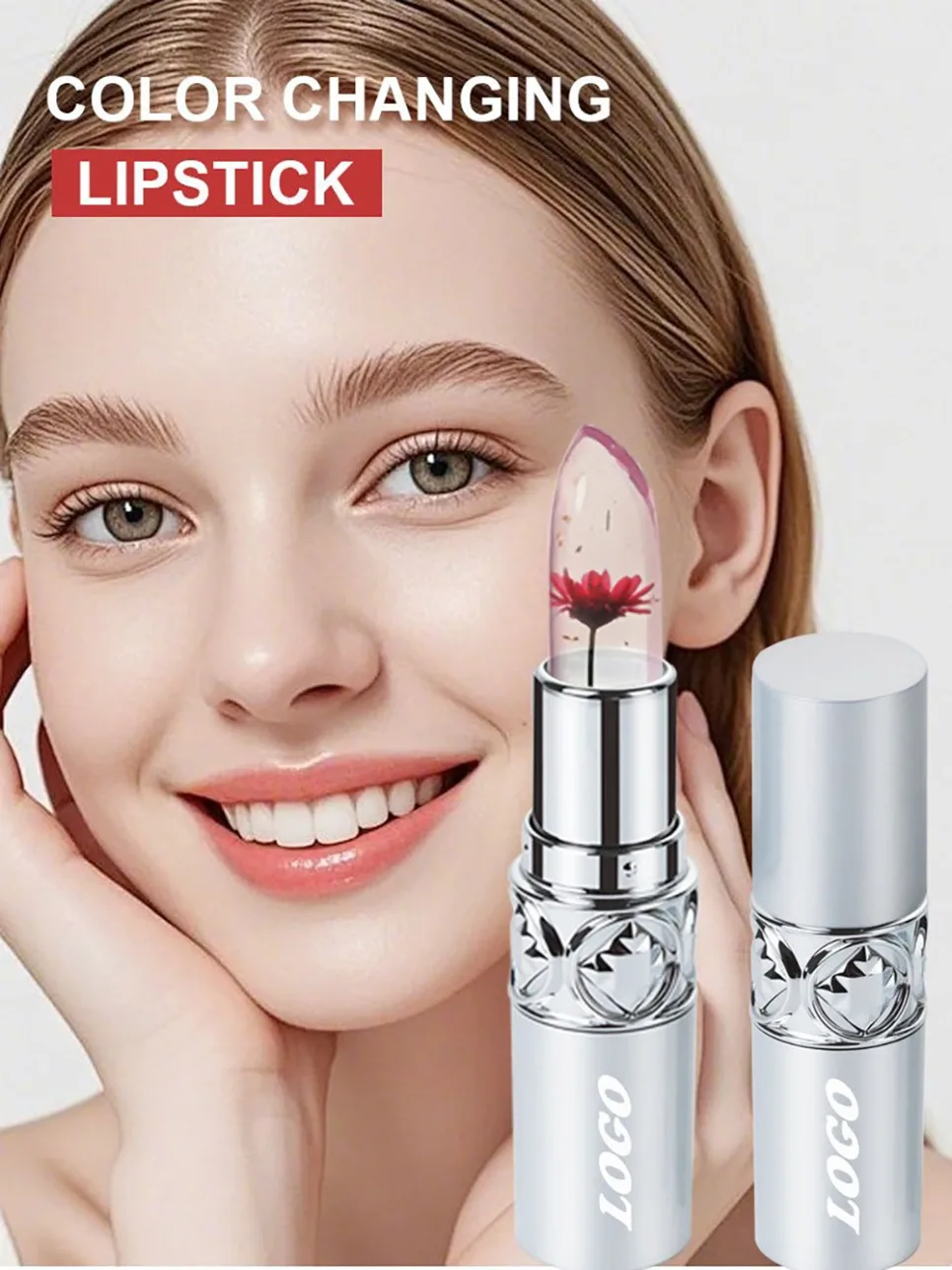 Hydrating Moisturizing Temperature Changing Lipstick Private Label Jelly Lip Balm Color Changing Lipstick Custom Logo