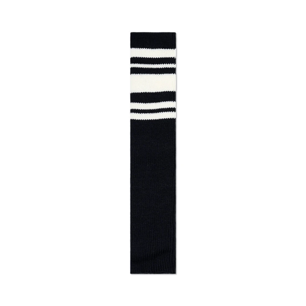 Autumn Winter New Striped JK Pile Calf Socks Women's Warm Knitted Leggings Y2K Lolita Japanese Leg Warmers Crochet Boots Cuffs