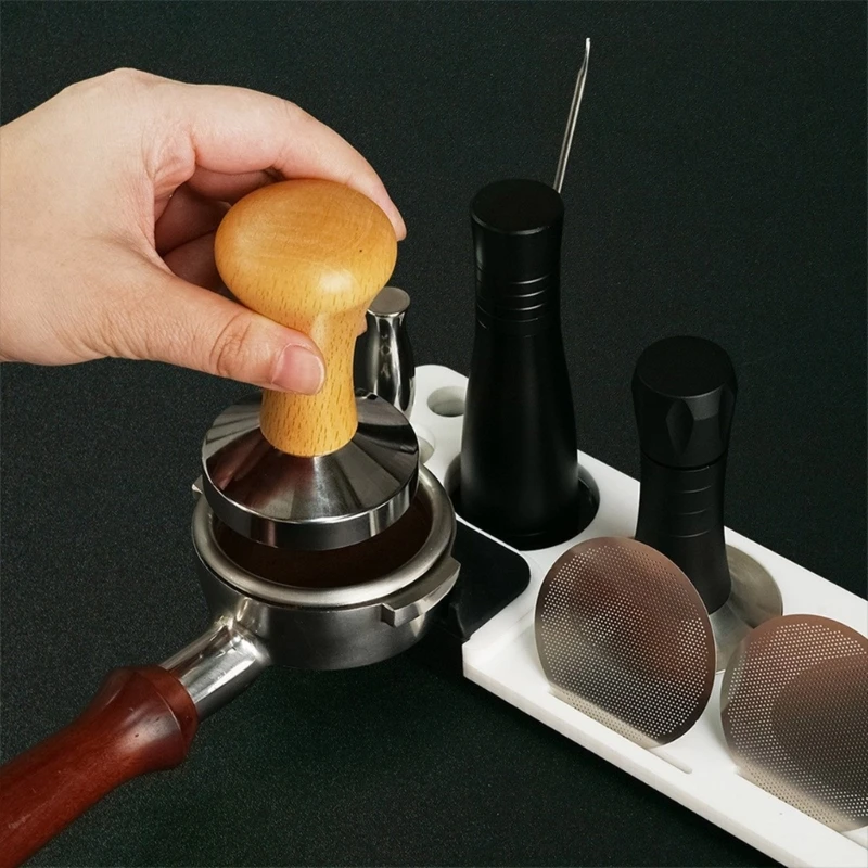 Акриловая подставка для аксессуаров для кофемашины, подставка для портафильтра для кофе, органайзеры для аксессуаров для кофе,