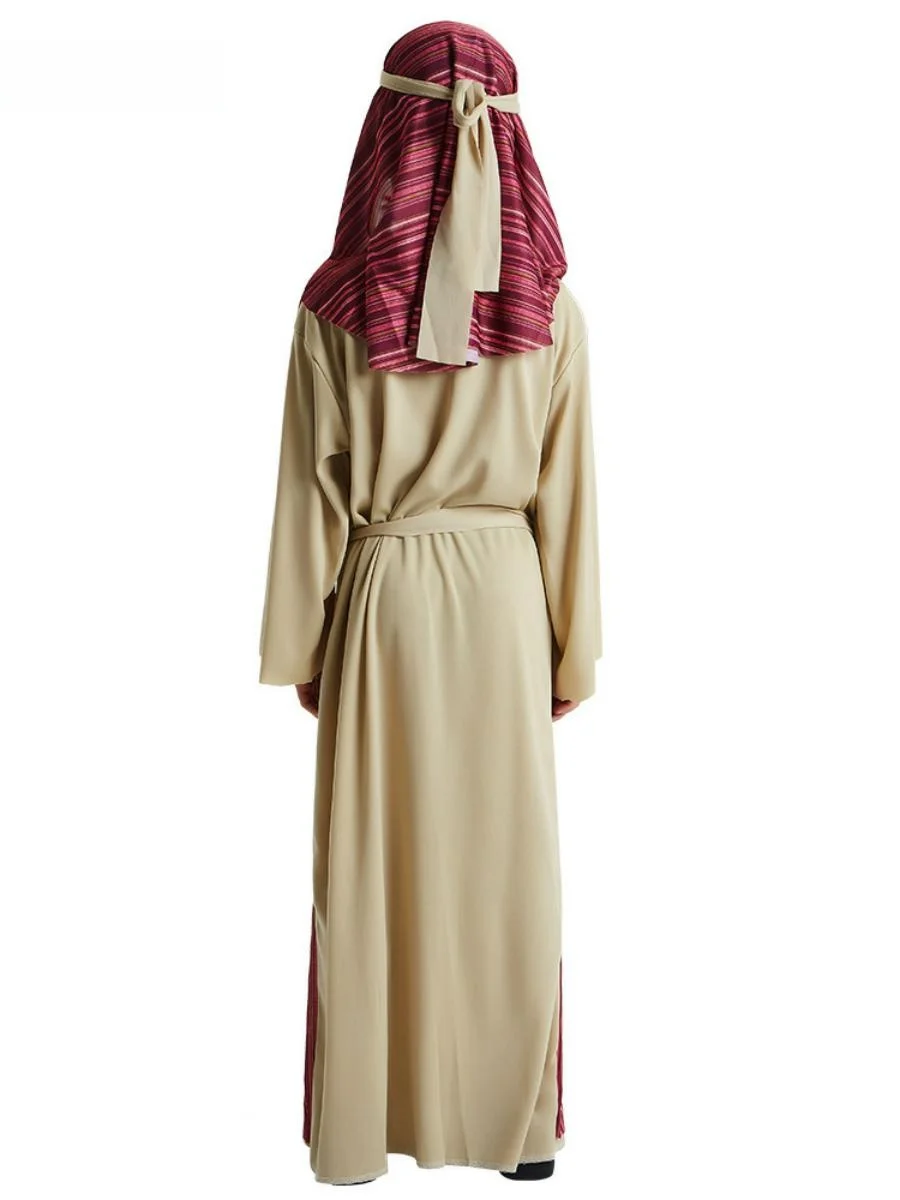 Fsia de Menino Pastor Árabe para Meninos, Fsia de Festa de loween, Roupa de Performance de Estilo do Oriente Médio...