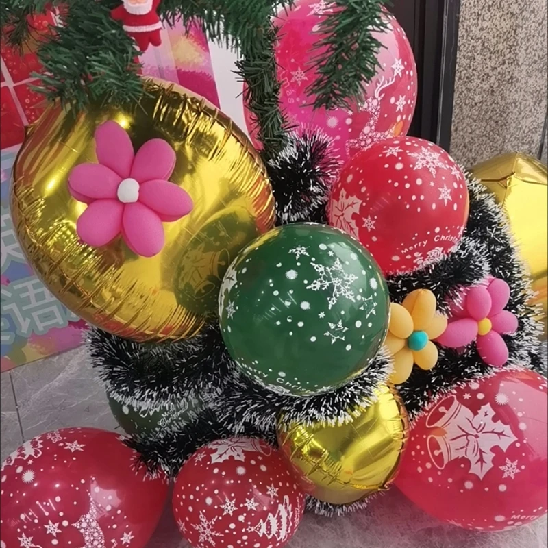 50 عبوة من بالونات عيد الميلاد لتزيين حفلات ديكور المنزل بالونات ديكور عيد الميلاد