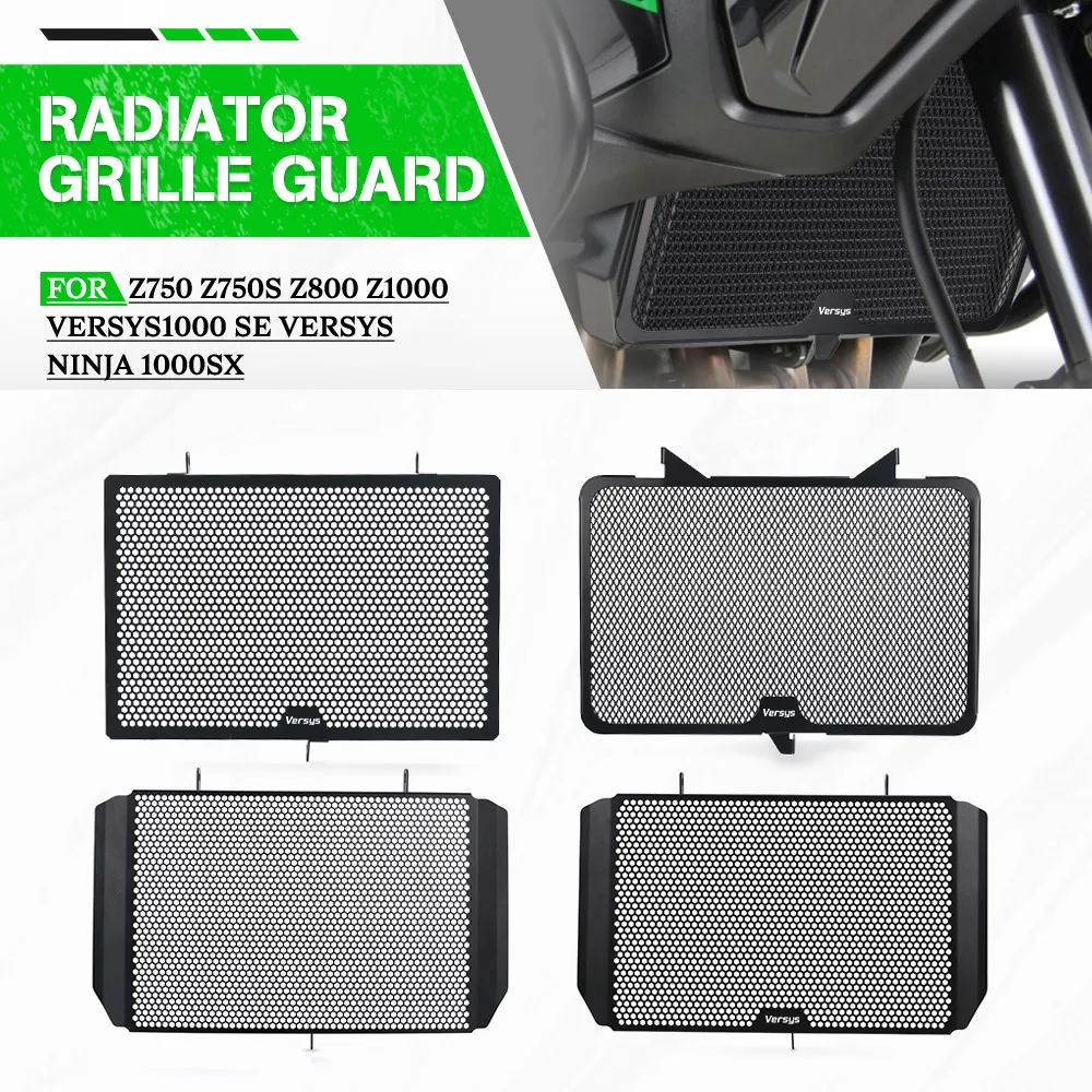 

FOR KAWASAKI Z750 Z750S Z800 Z1000 Versys1000 SE VERSYS NINJA 1000SX Motorcycle Radiator Grille Guard Cover Oil Cooler Protector