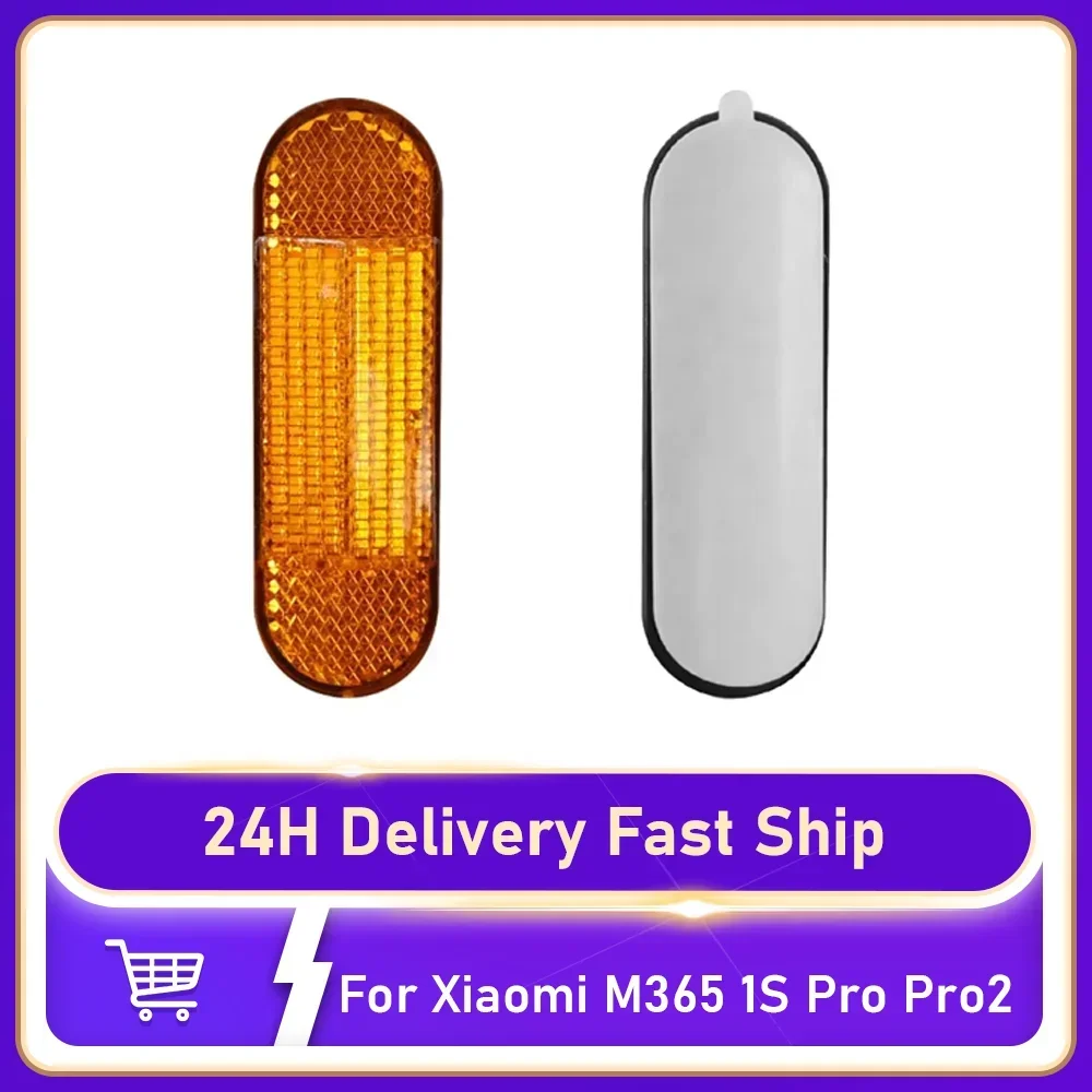 ABS Reflective For Xiaomi M365 1S Pro Pro2 Electric Scooter Front Fork Tube Night Warning Safety Sticker Shell Part