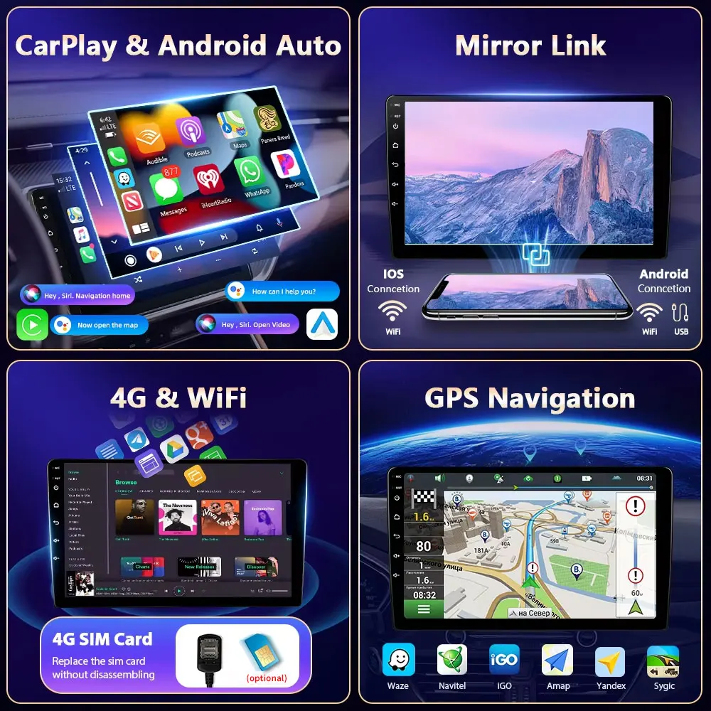أندرويد 15 Carplay ل بويك جيب 2014 2015 2016 2017 2018 راديو السيارة 5G واي فاي فيديو BT 360 مشغل كاميرا ستيريو السيارات الصوت لتحديد المواقع