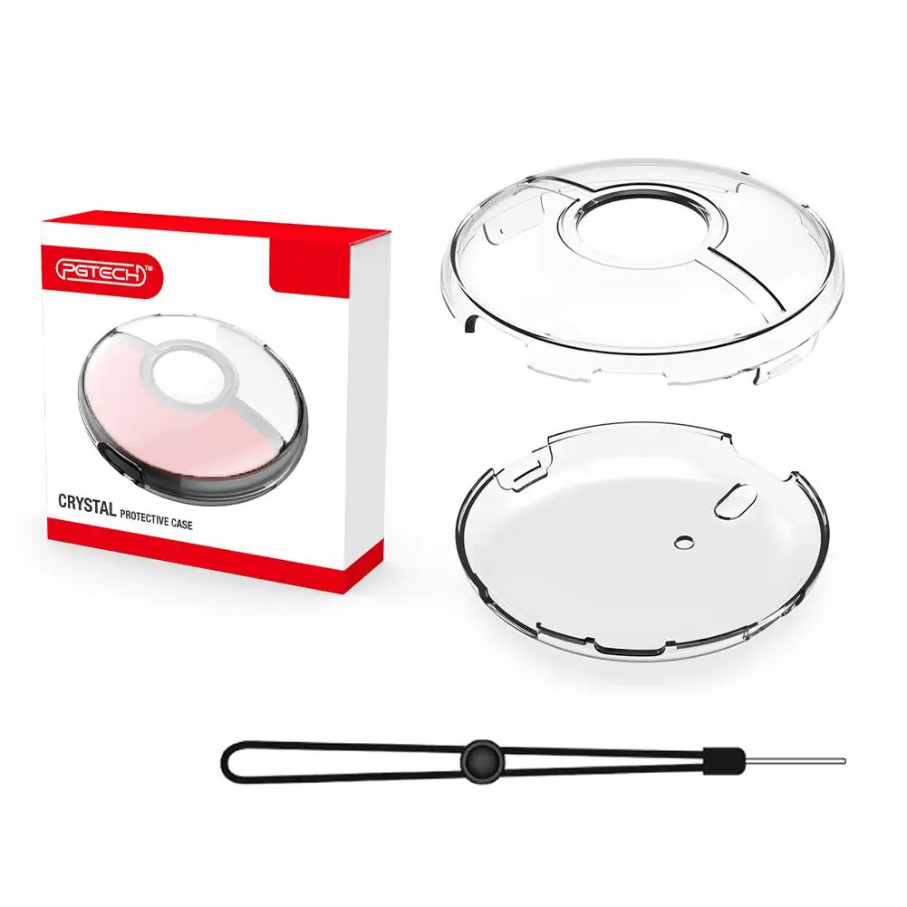 Crystal Shell Case para Pokemon, capa dura transparente com alça de mão, acessórios de proteção, Go Plus, PC, D1S8
