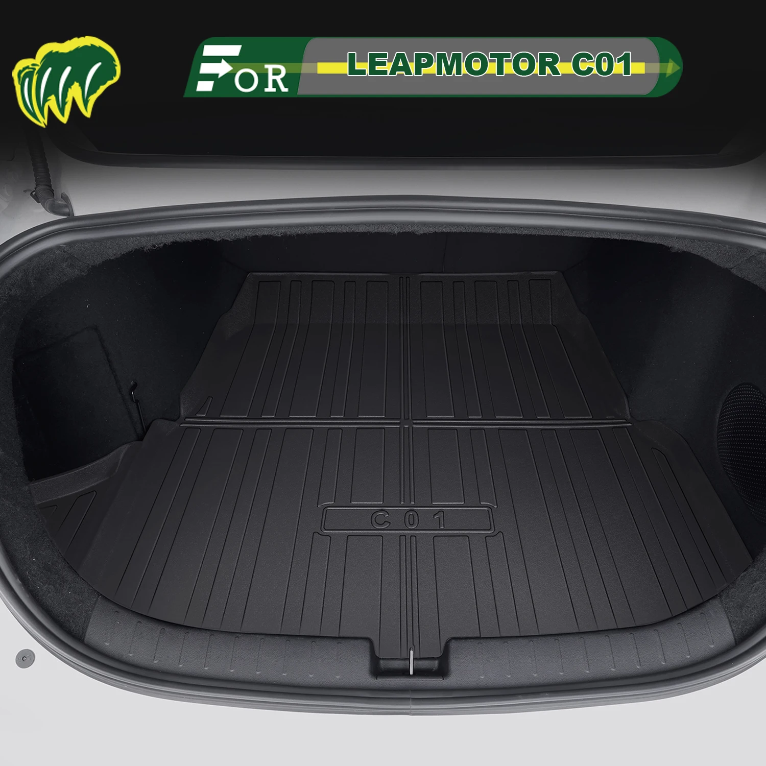 

For LEAPMOTOR C01 2022-2025 TPE Custom Fit Car Trunk Mat All Season Cargo Mat 3D Shaped Trunk Liner Rear Trunk Protection Mat