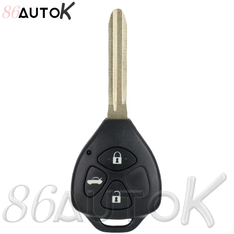 Car Key Fob Case Cover Keyless Go Entry Remote Key Shell Case & Pad for Toyota Camry RAV4 Yaris Corolla Avalon Venza Matrix