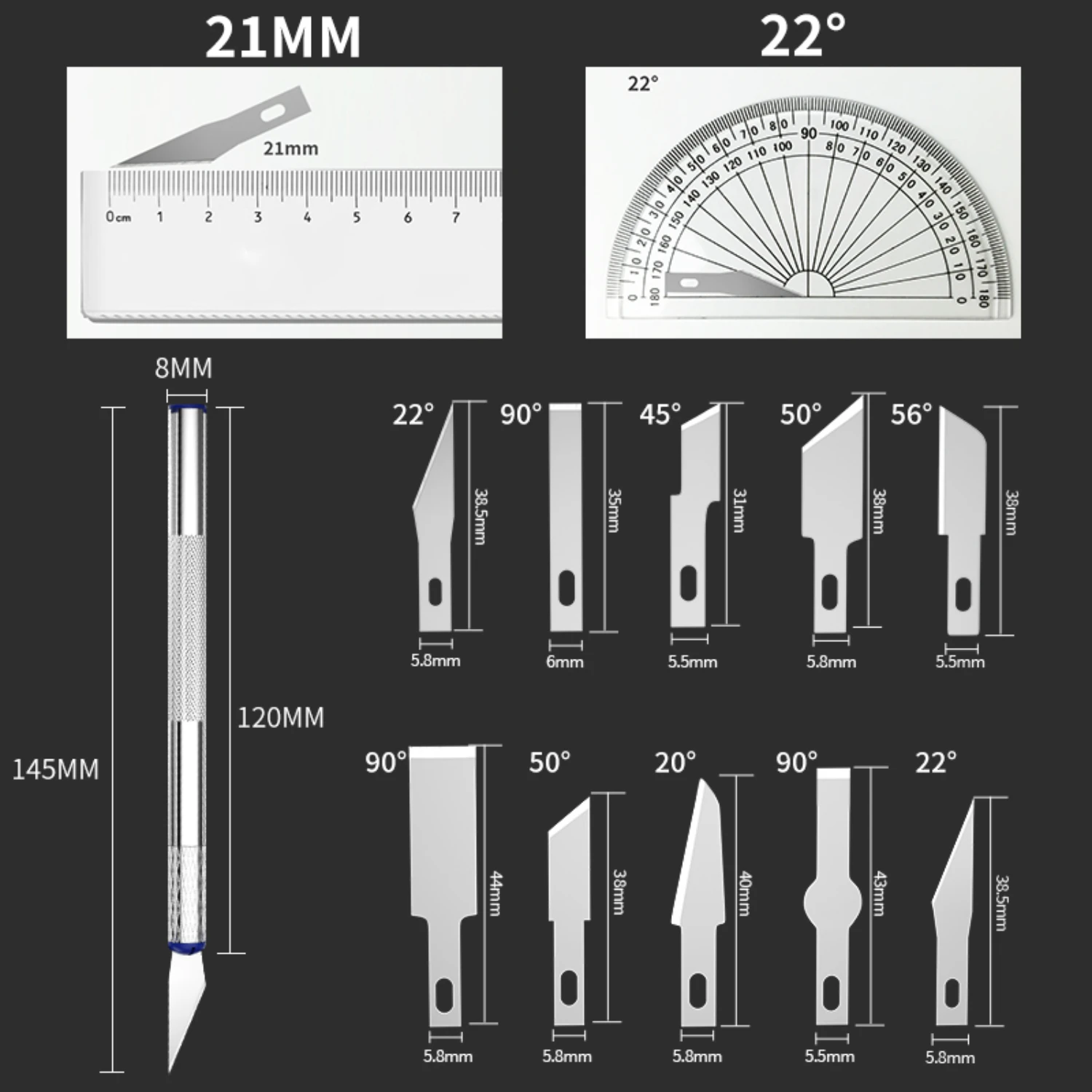 Stilvolles, rutschfestes, präzises DIY-Reparaturwerkzeug für Metallschnitzereien für künstlerische Papierstecklinge: manuelles Kombinationsgerät im Stiftstil