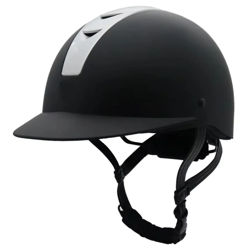 Unisex Dual Sport Equestrian Helmet Riding Nice Black Safety Gear with OEM Logo Design Customizable Riding Helmet