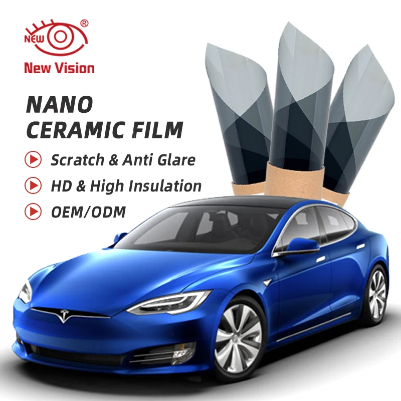 50cmX152cm Nano Ceramic UV99% Anti-glare UV Protection Sun Solar Car Glass Window Tint Film